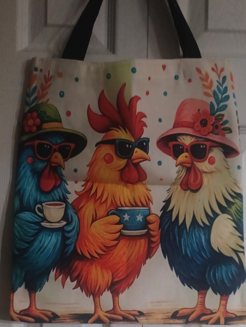 NWOT Coffee Buddies Chicken Tote - Picture 2 of 5